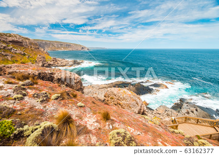 Kangaroo Island coastline viewed from Cape Du Couedic, South Australia Kangaroo Island coastline viewed from Cape Du Couedic, South Australia 63162377
