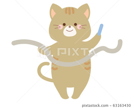 Athletic meet cat illustration Athletic meet cat illustration 63163430