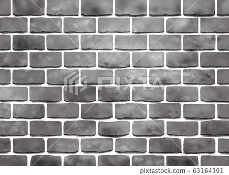 Gray brick background wallpaper material 63164391