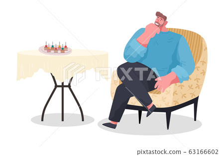 Man on Party, Table with Canapes, Home Reception Man on Party, Table with Canapes, Home Reception 63166602