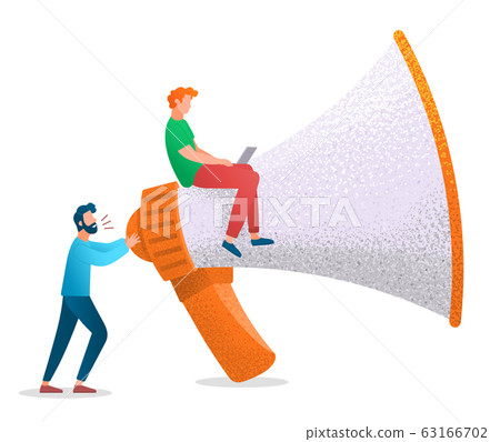 Advertising and Posting in Social Media SMM Vector Advertising and Posting in Social Media SMM Vector 63166702