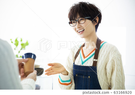 Women, pottery, potters, artists, shops, shops, salesclerks 63166920