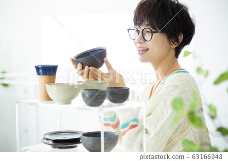 Women, pottery, potters, artists, shops, shops, shopping 63166948