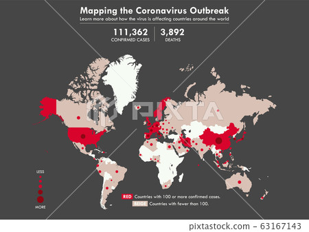Mapping the Coronavirus Outbreak Infographic Mapping the Coronavirus Outbreak Infographic 63167143