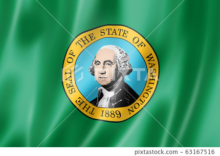 Washington flag, USA Washington flag, USA 63167516