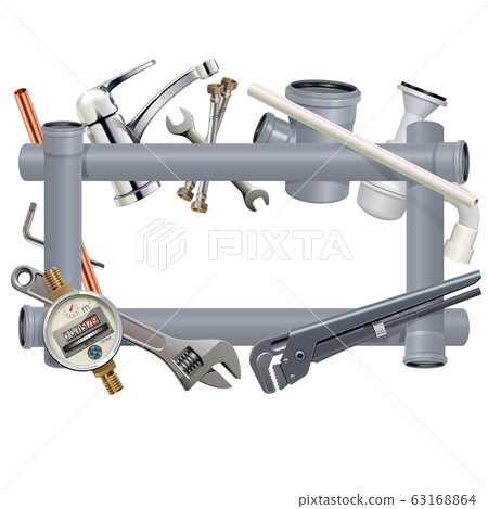 Vector Sanitary Engineering Frame 63168864