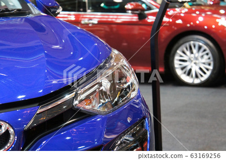 Modern car headlight with futuristic design. Designed specifically to give enough visual for the driver at night. Modern car headlight with futuristic design. Designed specifically to give enough visual for the driver at night. 63169256