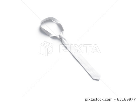 Blank white classic neck tie mockup, side view Blank white classic neck tie mockup, side view 63169977