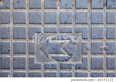 Street hatch to underground utilities. Street hatch to underground utilities. 63171111