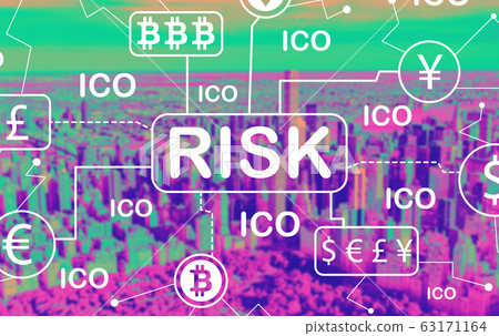 Cryptocurrency ICO risk theme Cryptocurrency ICO risk theme 63171164