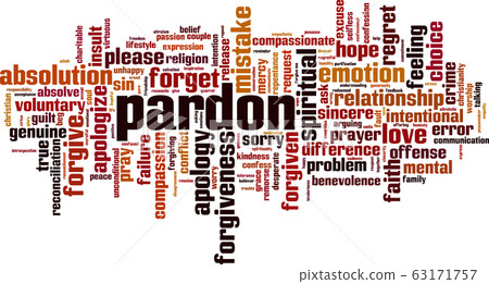 Pardon word cloud 63171757