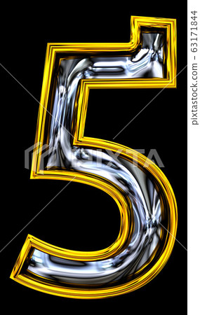 3D rendering, number five 5. 63171844