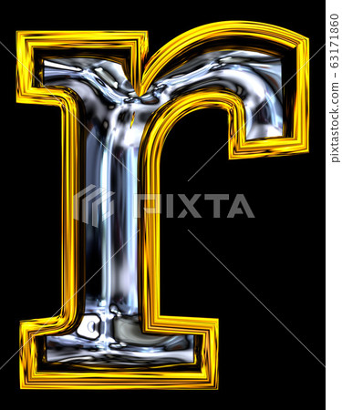 3D rendering. Lowercase Letter r. - Stock Illustration [63171860] - PIXTA
