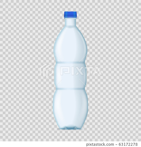 Realistic Detailed 3d Blank Plastic Bottle Template Mockup. Vector Realistic Detailed 3d Blank Plastic Bottle Template Mockup. Vector 63172278