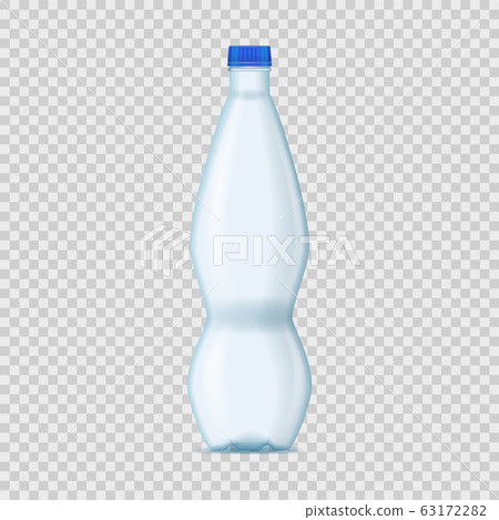 Realistic Detailed 3d Blank Plastic Bottle Template Mockup. Vector Realistic Detailed 3d Blank Plastic Bottle Template Mockup. Vector 63172282