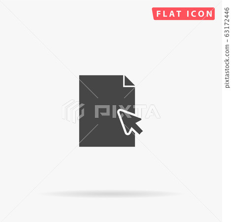 Drop File flat vector icon Drop File flat vector icon 63172446