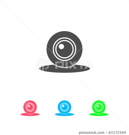Web camera icon flat. 63172569