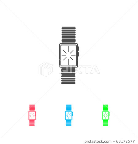 Watch icon flat. Watch icon flat. 63172577