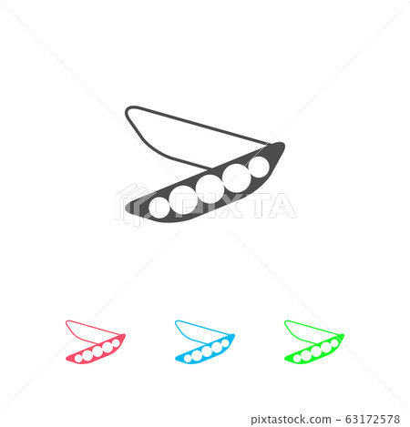 Peas icon flat. Peas icon flat. 63172578