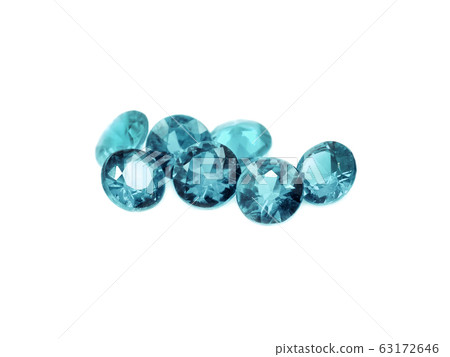Aquamarine on a white background 63172646