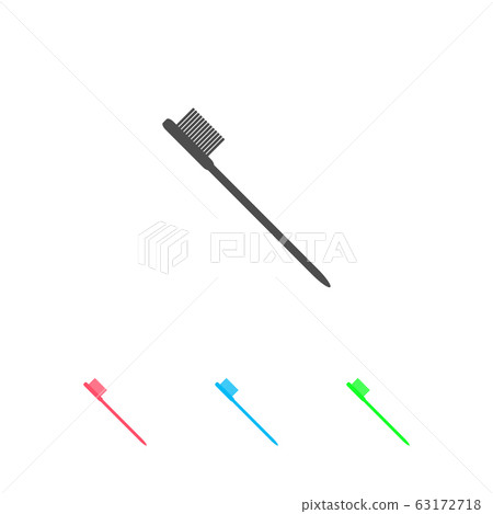 Toothbrush icon flat. Toothbrush icon flat. 63172718