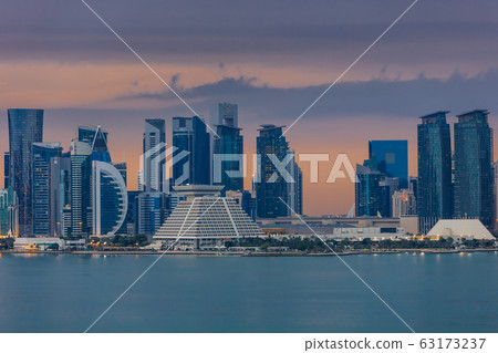 Doha at night. Qatar Doha at night. Qatar 63173237