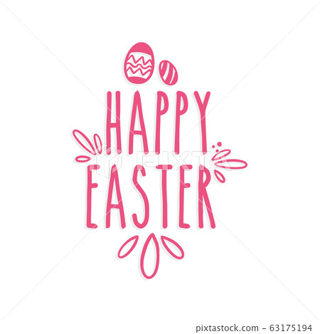 Typography of happy easter 63175194