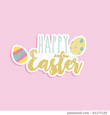 Happy easter card 63175195