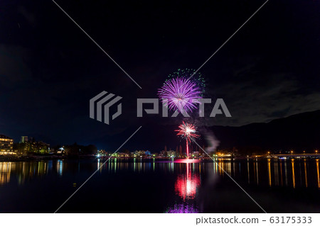 Lake Kawaguchi (January Winter Fireworks) Lake Kawaguchi (January Winter Fireworks) 63175333