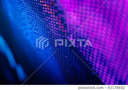 CloseUp LED blurred screen. LED soft focus CloseUp LED blurred screen. LED soft focus 63176692