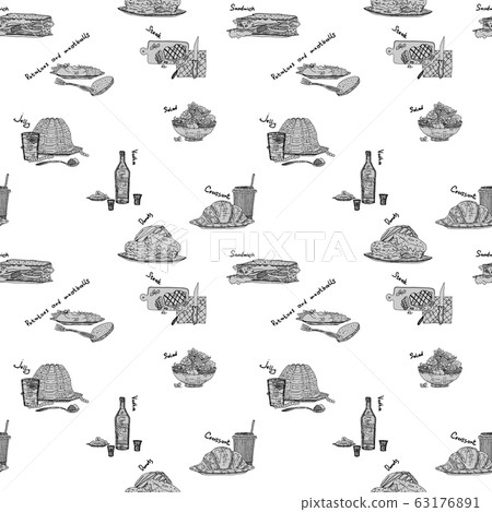 light pattern with culinary dishes and light pattern with culinary dishes and 63176891