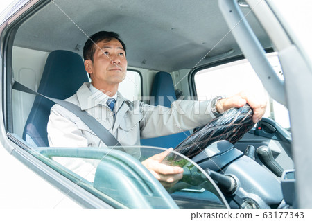 司機中間人卡車交付交付圖像 63177343