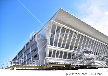 Tokyo Aquatics Center near completion 63179213