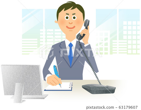 Businessman phone Businessman phone 63179607