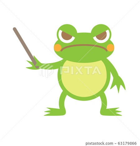 指著青蛙青蛙生氣 63179866