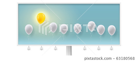 Billboard with business concept with individual Billboard with business concept with individual 63180568