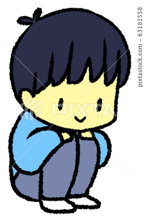 Crouching boys 63181558