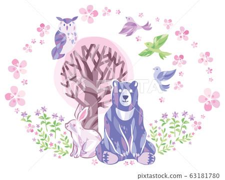 Spring animal illustration 63181780
