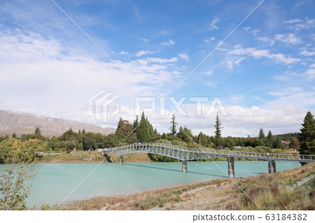 Lake Tekapo bridge taken on a trip to New Zealand. Lake Tekapo bridge taken on a trip to New Zealand. 63184382