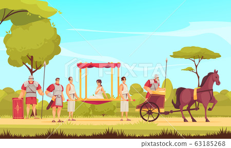 Ancient Roman People Illustration Ancient Roman People Illustration 63185268