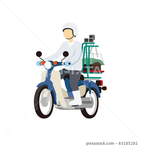 delivery on motorcycle