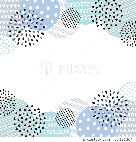 手繪圈架（藍色） 63185364