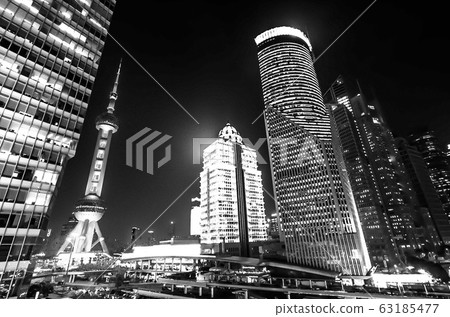 Shanghai with a futuristic cityscape Shanghai with a futuristic cityscape 63185477