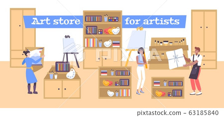 Art Store Background Art Store Background 63185840