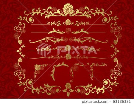 decorative border, frame, set 63186381