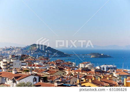 Beautiful view from city Kusadasi in Turkey Beautiful view from city Kusadasi in Turkey 63186826