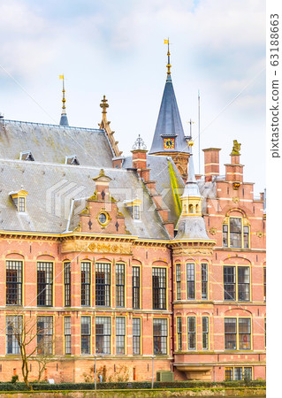 Parliament and court building complex Binnenhof in Hague, Holland Parliament and court building complex Binnenhof in Hague, Holland 63188663