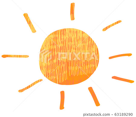 Sun blue illustration material 63189290