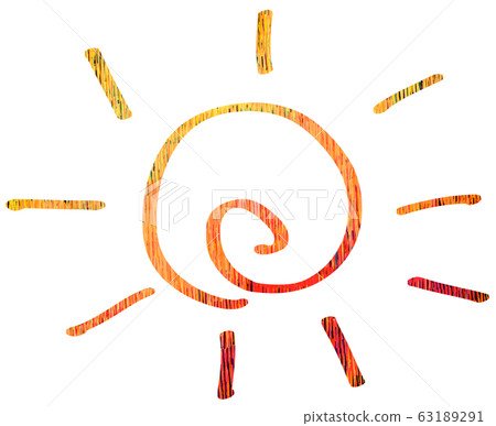 Spiral sun illustration material 63189291