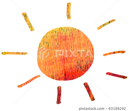 Sun blue illustration material 63189292